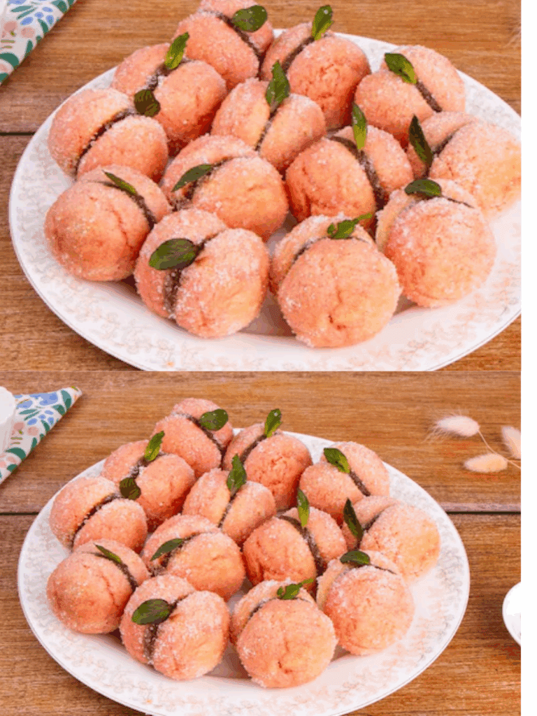 Pesche dolci: la ricetta delle finte pesche farcite con crema al cioccolato, un dolce scenografico e irresistibile