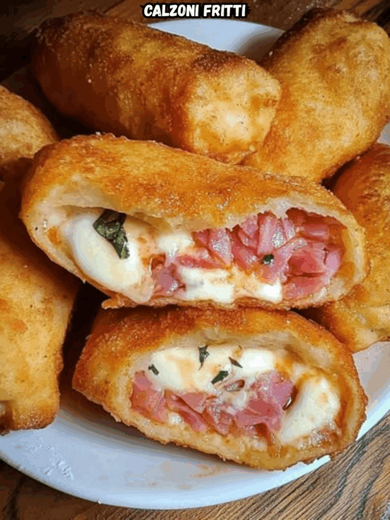 Calzoni fritti: croccanti e irresistibili