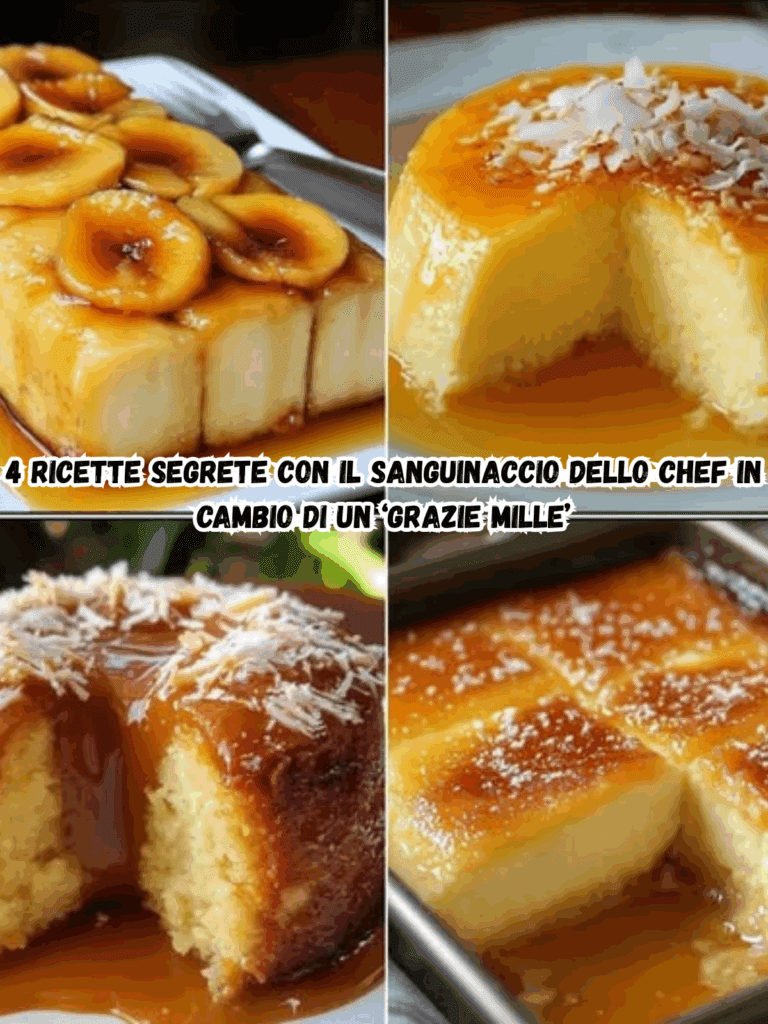 4 RICETTE SEGRETE CON IL SANGUINACCIO DELLO CHEF IN CAMBIO DI UN ‘GRAZIE MILLE’