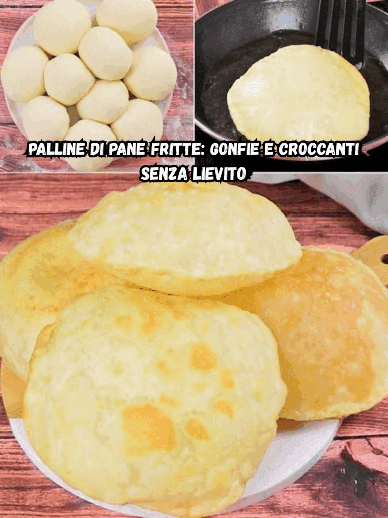 Palline di pane fritte: gonfie e croccanti senza lievito