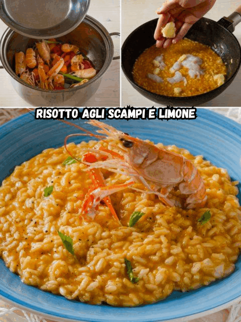 Risotto agli scampi e limone: un primo piatto cremoso e profumato dal gusto raffinato