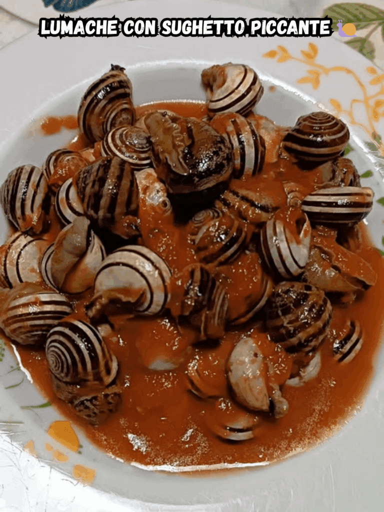 Lumache con sughetto piccante