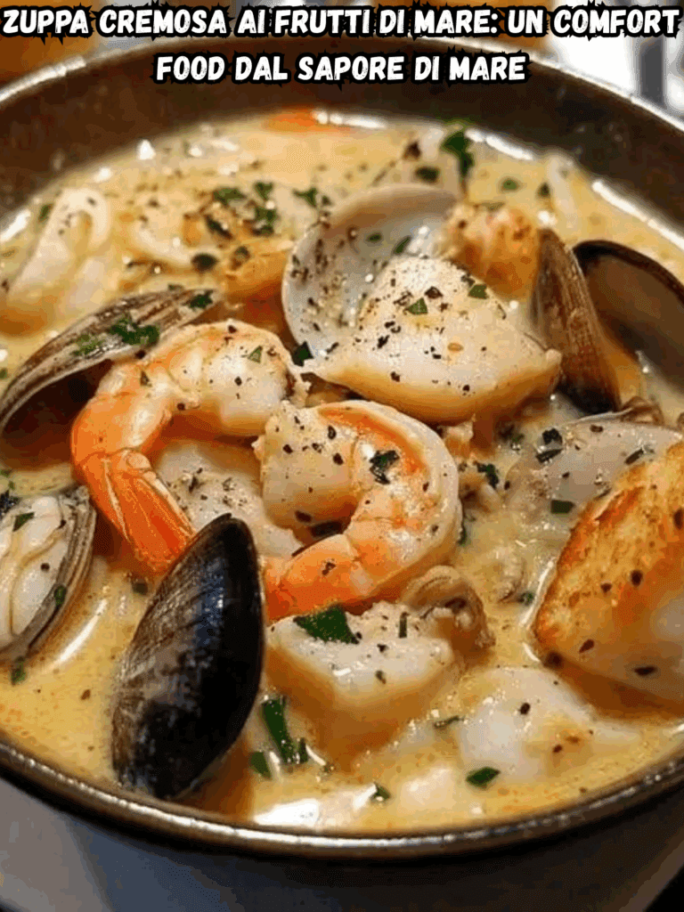 Zuppa Cremosa ai Frutti di Mare: Un Comfort Food dal Sapore di Mare