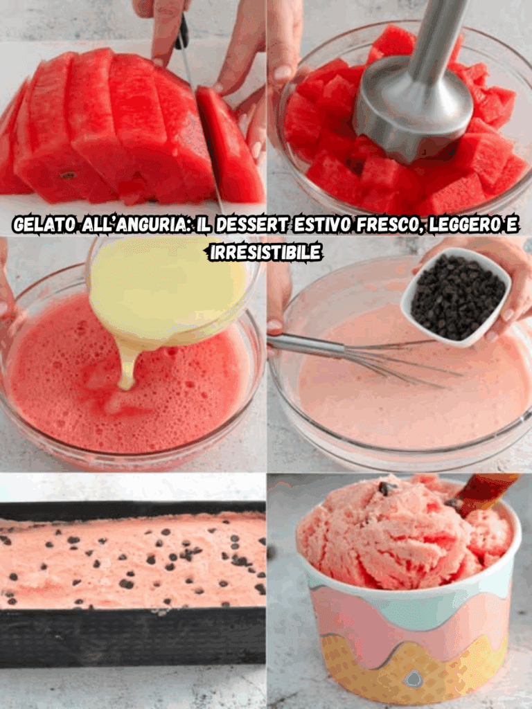 Gelato all’Anguria: Il Dessert Estivo Fresco, Leggero e Irresistibile