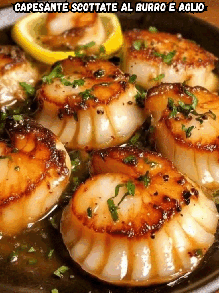 Capesante Scottate al Burro e Aglio