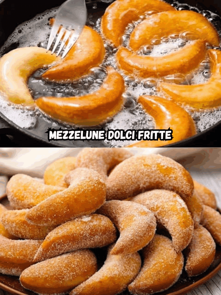 Mezzelune dolci fritte – Soffici, dorate e irresistibili