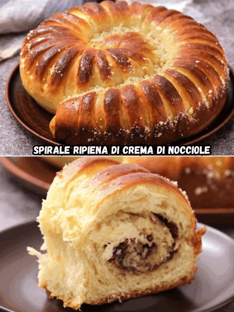 Spirale ripiena di crema di nocciole: il dolce soffice e profumato per una merenda irresistibile