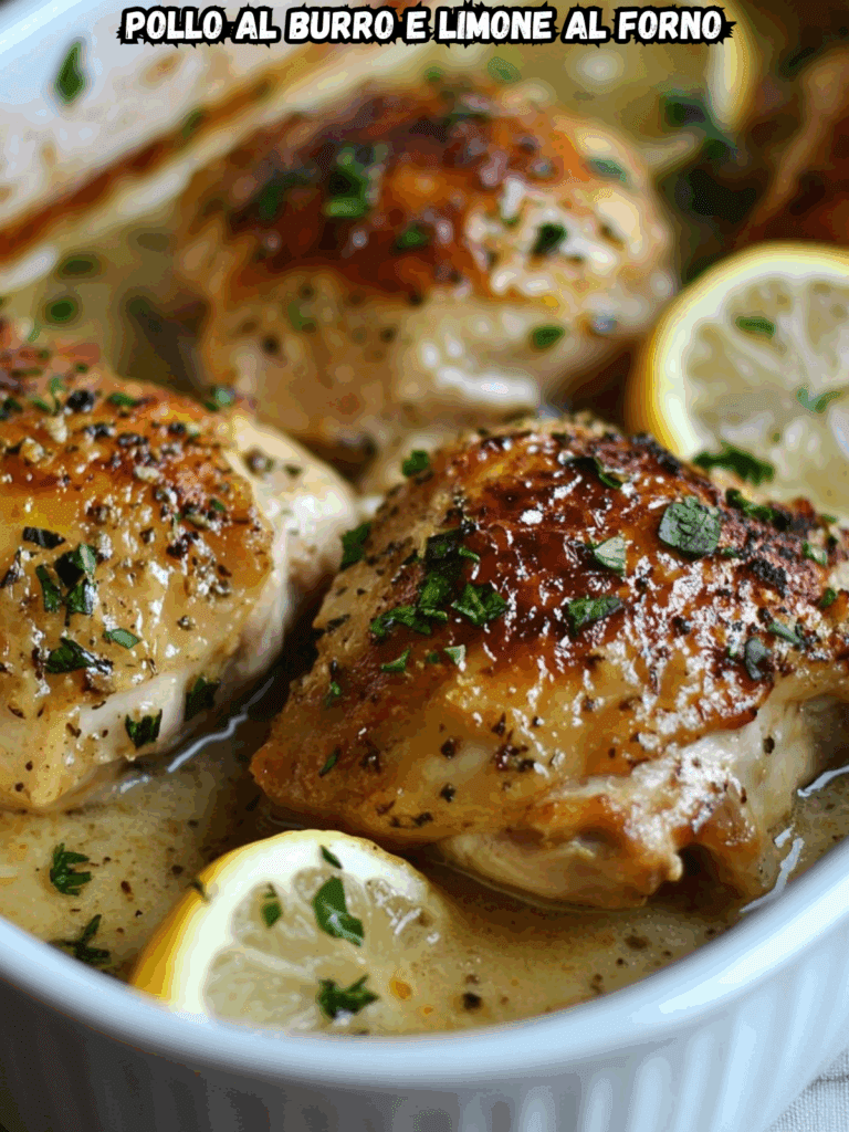 Pollo al burro e limone al forno: un piatto semplice e profumato da gustare