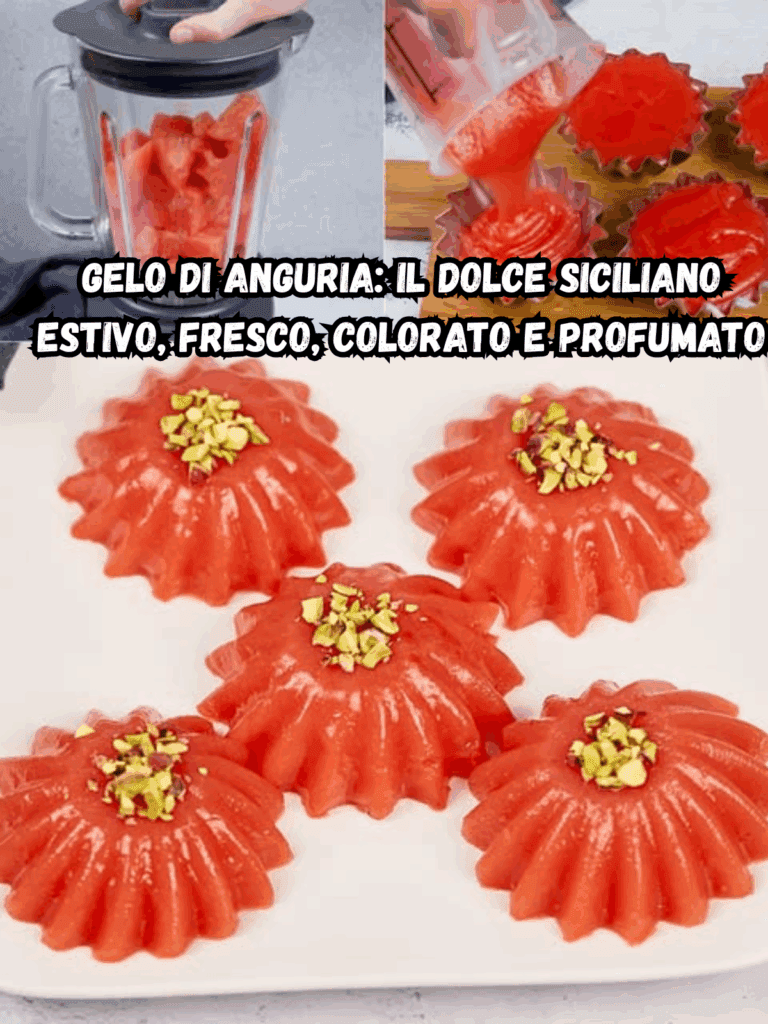 Gelo di anguria: il dolce siciliano estivo, fresco, colorato e profumato
