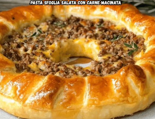 Pasta Sfoglia Salata con Carne Macinata