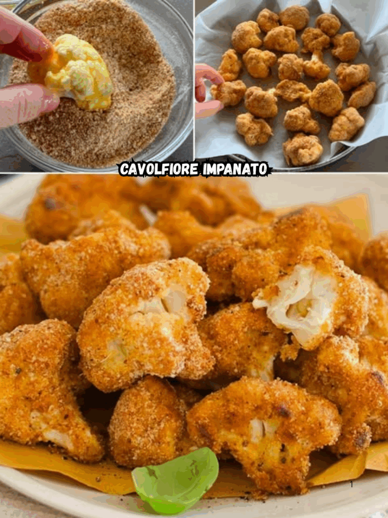 Cavolfiore impanato: la ricetta delle cimette croccanti al forno