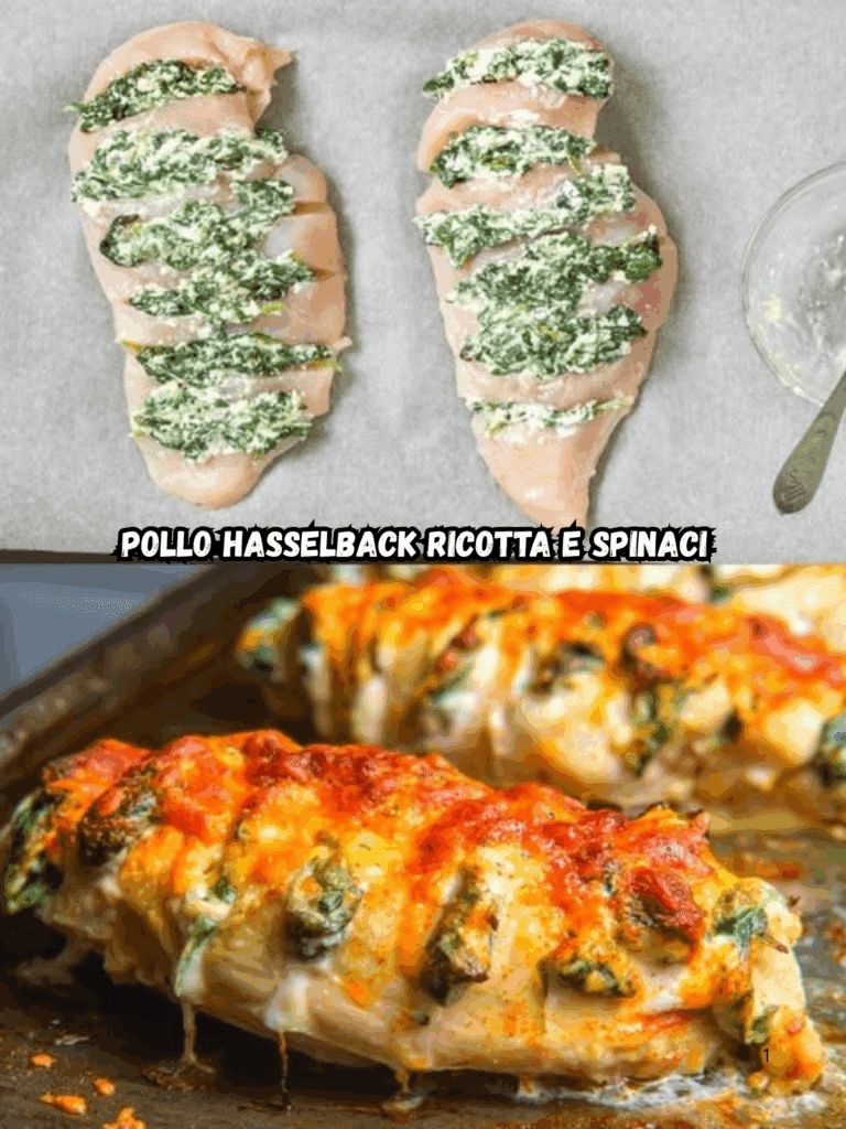 Pollo Hasselback ripieno di ricotta e spinaci: un piatto sorprendente e irresistibile