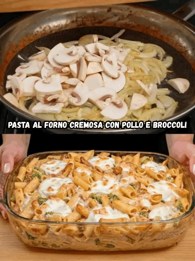 Pasta al Forno Cremosa con Pollo e Broccoli: il comfort food che conquista tutta la famiglia