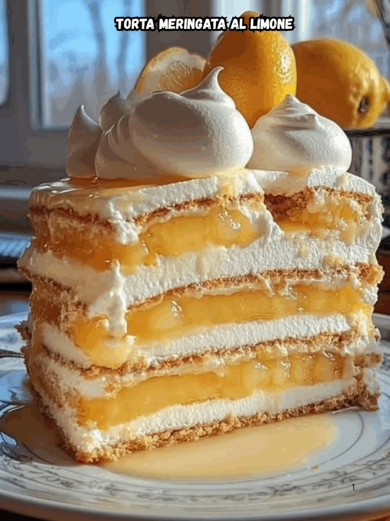 Torta Meringata al Limone: il dolce scenografico e irresistibile per gli amanti degli agrumi
