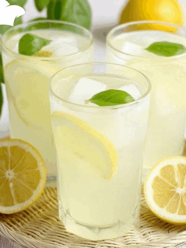 Limonata ghiacciata al basilico e limone: la bevanda fresca e aromatica perfetta per l’estate