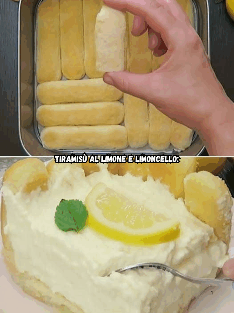 Tiramisù al limone e limoncello: un dolce fresco e raffinato che conquisterà tutti