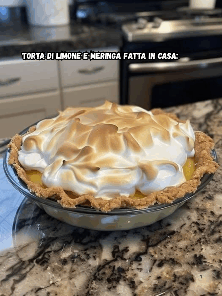 Crostata Meringata al Limone: il dolce che conquista con freschezza e leggerezza