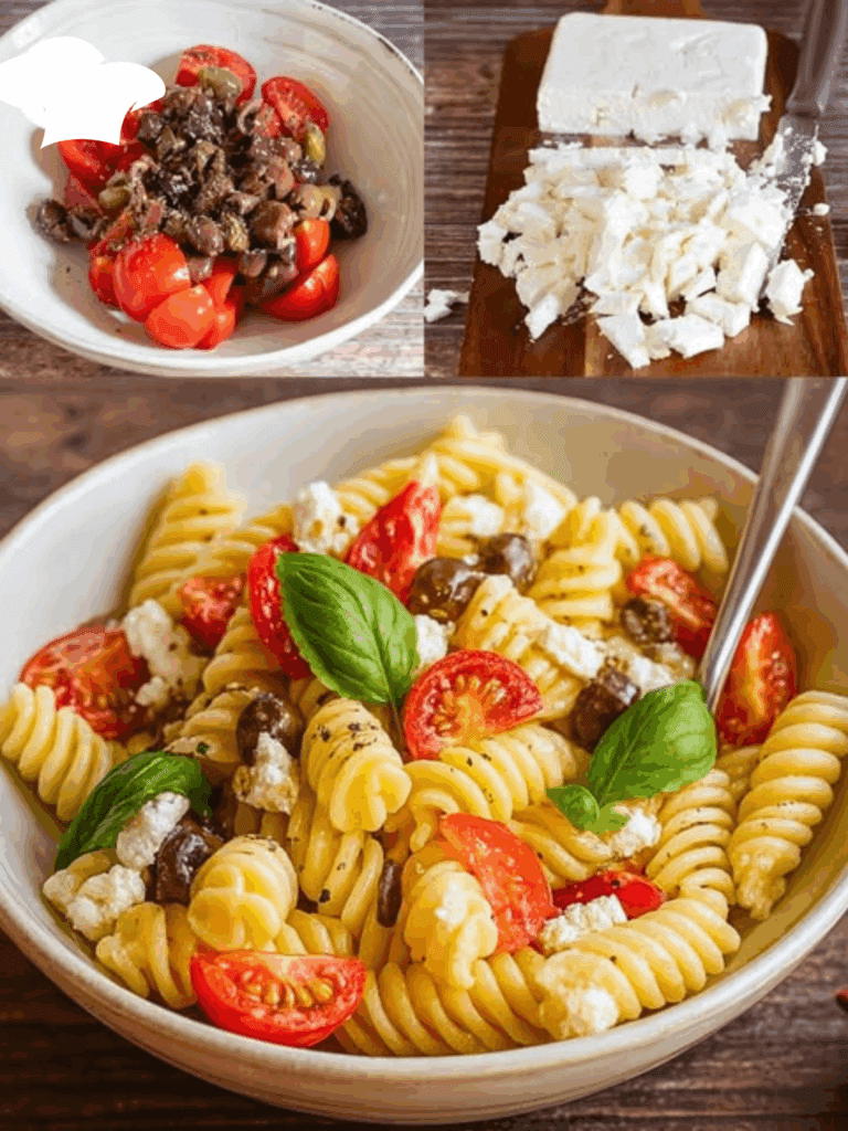 Pasta Fredda alla Greca: Il Primo Piatto Fresco, Semplice e Ricco di Gusto con Olive e Feta