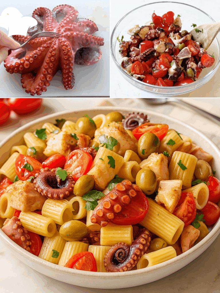 Pasta fredda con polpo: il primo piatto fresco e saporito per l’estate