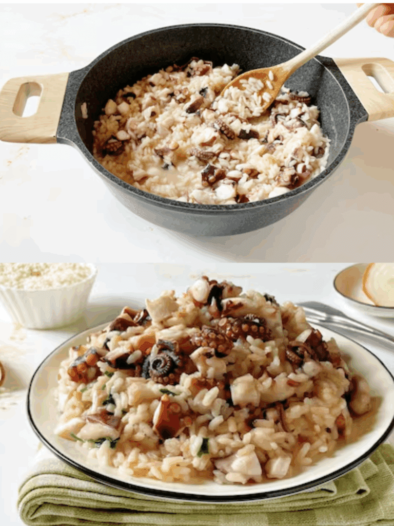 Risotto con polpo