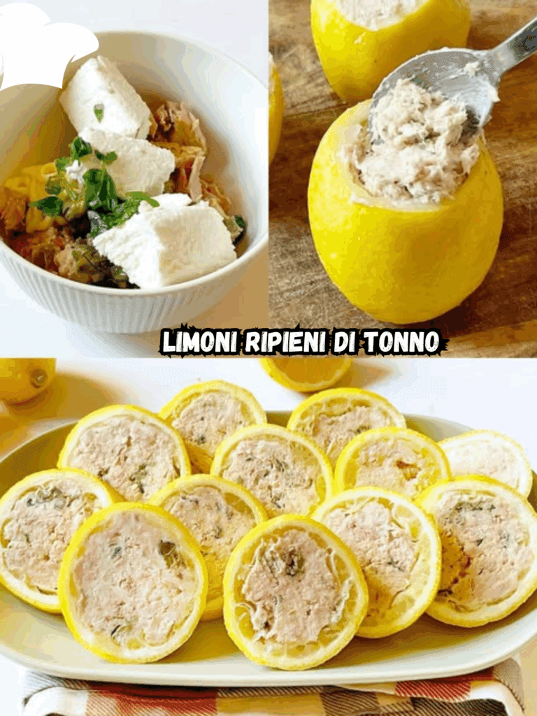 Limoni ripieni di tonno: l’antipasto fresco e scenografico perfetto per stupire gli ospiti