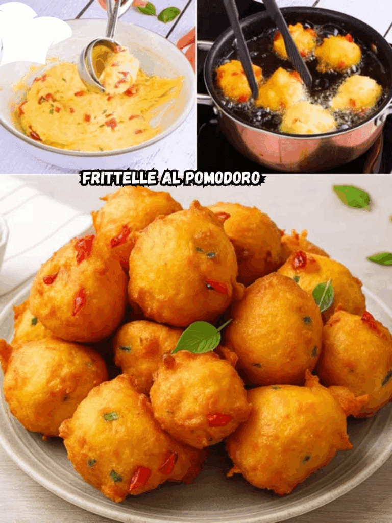 Frittelle al pomodoro: croccanti fuori, morbide dentro e pronte in pochi minuti