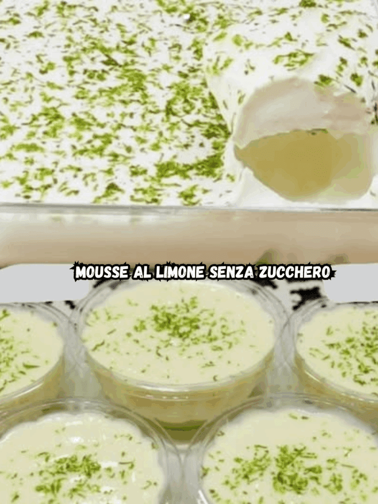 Mousse al limone senza zucchero: il dessert fresco e leggero per una dolcezza senza rimorsi