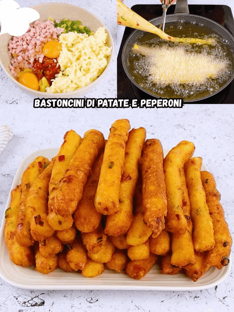 Bastoncini di patate e peperoni: un antipasto sfizioso e originale