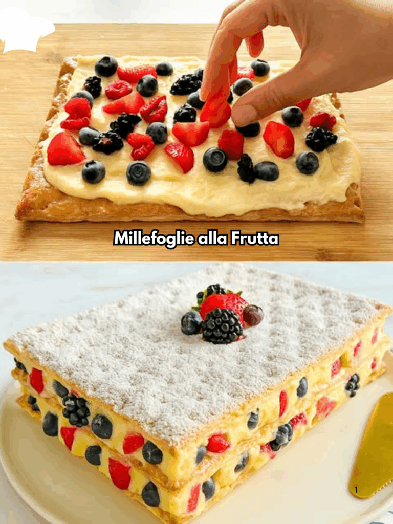 Millefoglie alla Frutta: il Dolce Estivo Fresco e Goloso che Conquista Tutti al Primo Morso