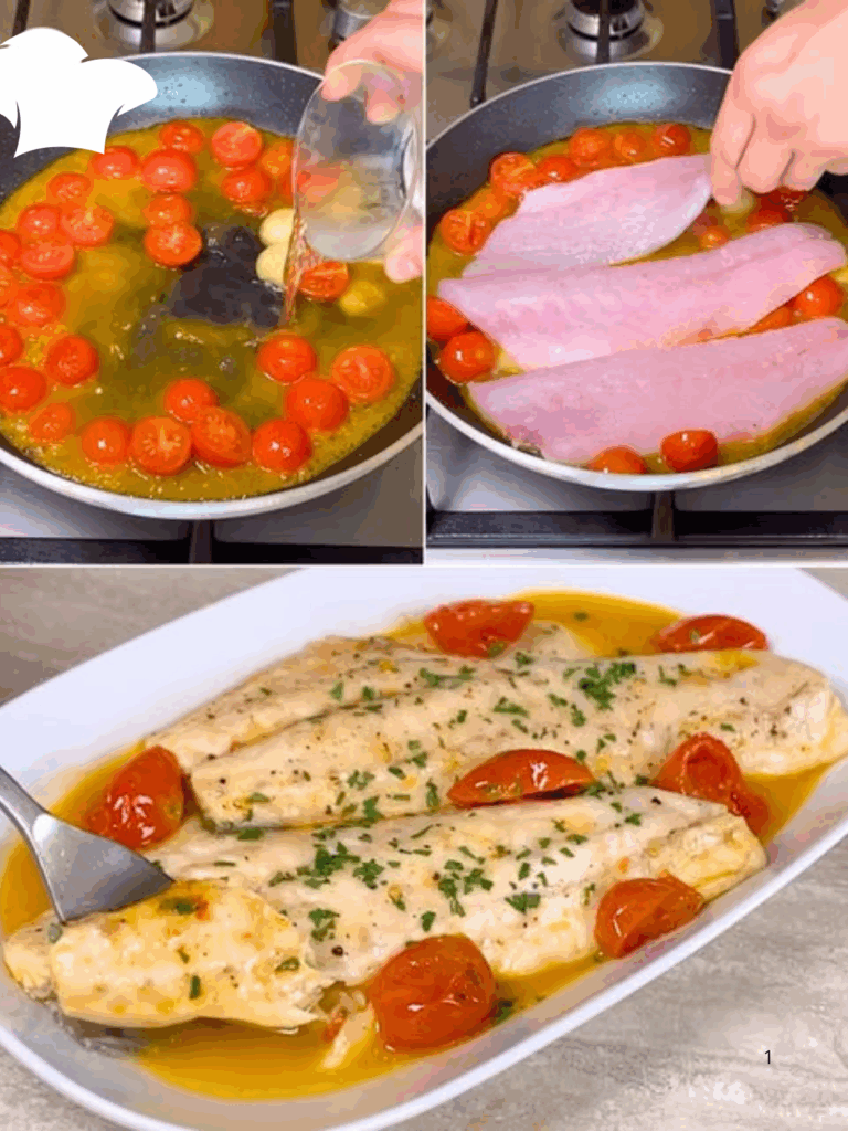 Branzino all’Acqua Pazza: il secondo di pesce veloce, profumato e leggero che porta il sapore del mare in tavola