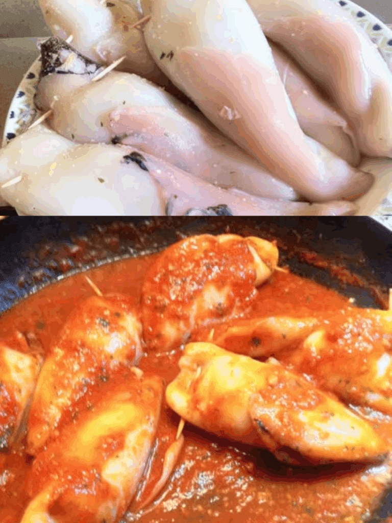 Totani Ripieni al Sugo: un Secondo di Mare Ricco e Saporito