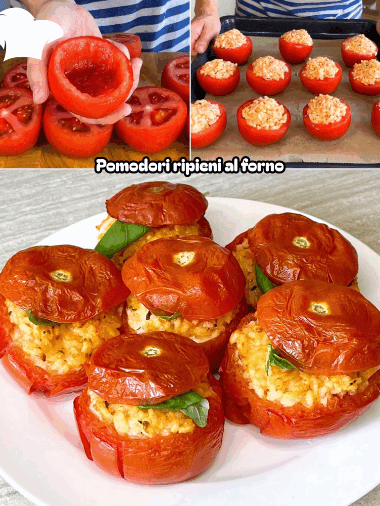 Pomodori ripieni al forno: il grande classico estivo dal cuore filante e saporito
