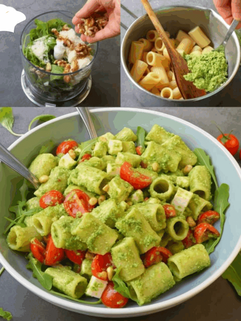 Insalata di pasta con pesto di rucola: un primo fresco, cremoso e perfetto per l’estate