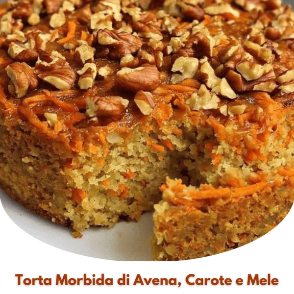 Torta Soffice di Carote, Mele e Avena — Senza Farina, Zucchero e Burro: un Dolcetto Sano e Naturale