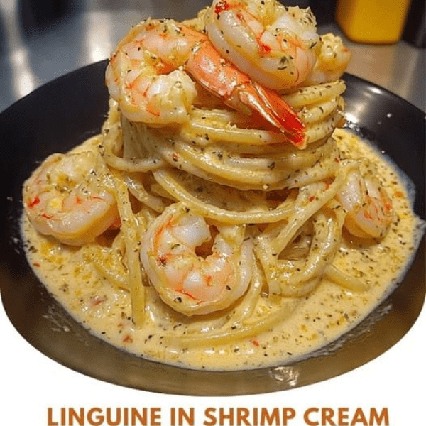 Linguine Cremose ai Gamberi – Il Primo Piatto Raffinato che si Prepara in Pochi Minuti
