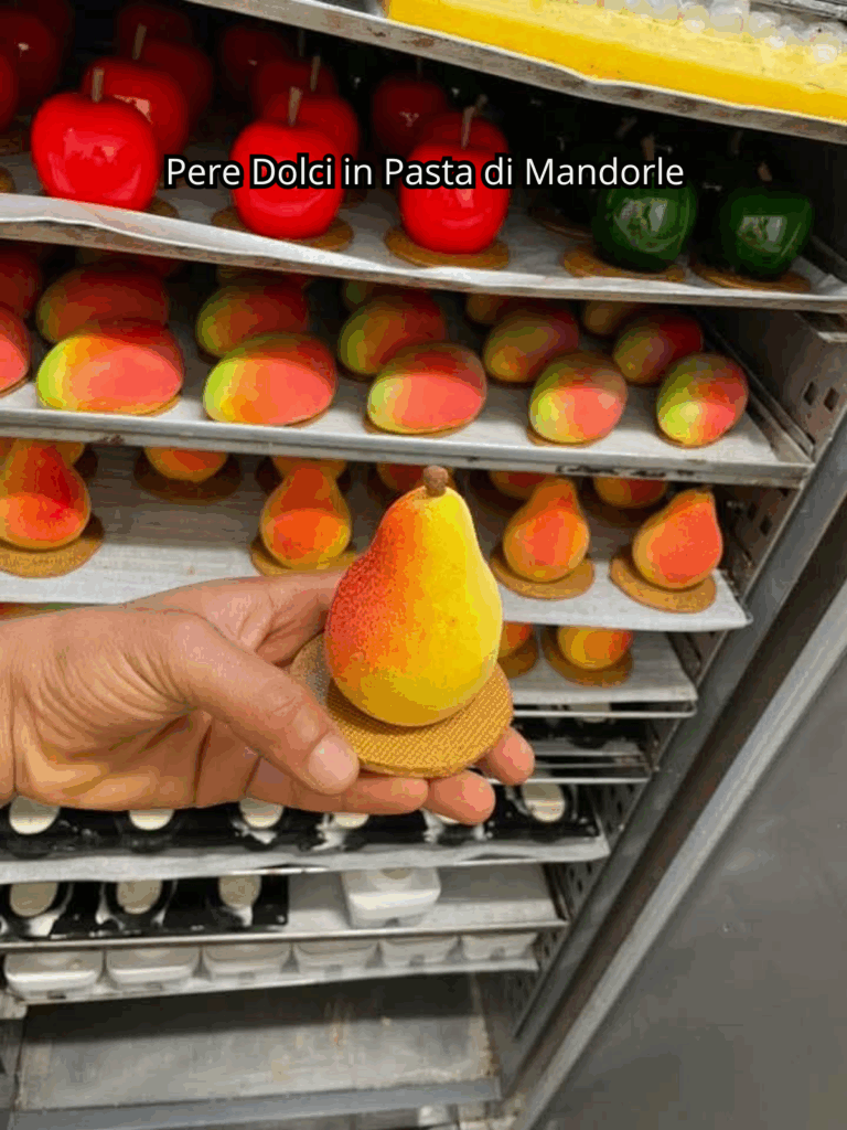 Pere Dolci in Pasta di Mandorle: Piccoli Capolavori di Alta Pasticceria