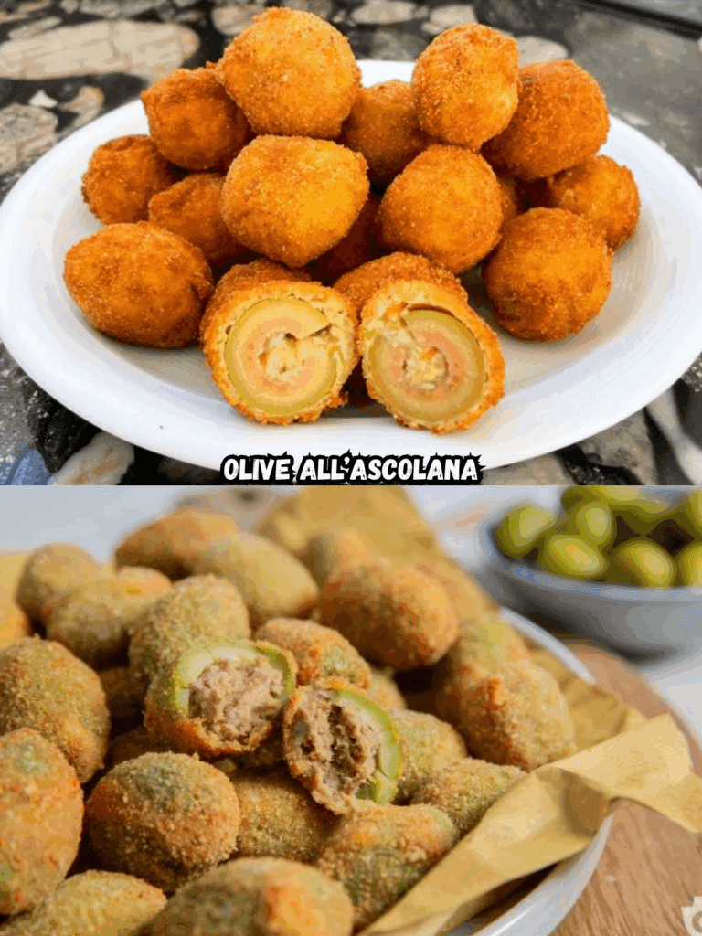 Olive all’Ascolana: La ricetta tradizionale delle olive ripiene e fritte croccanti
