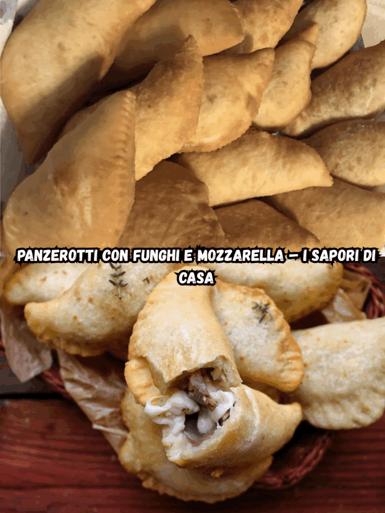 Panzerotti con funghi e mozzarella – I sapori di casa