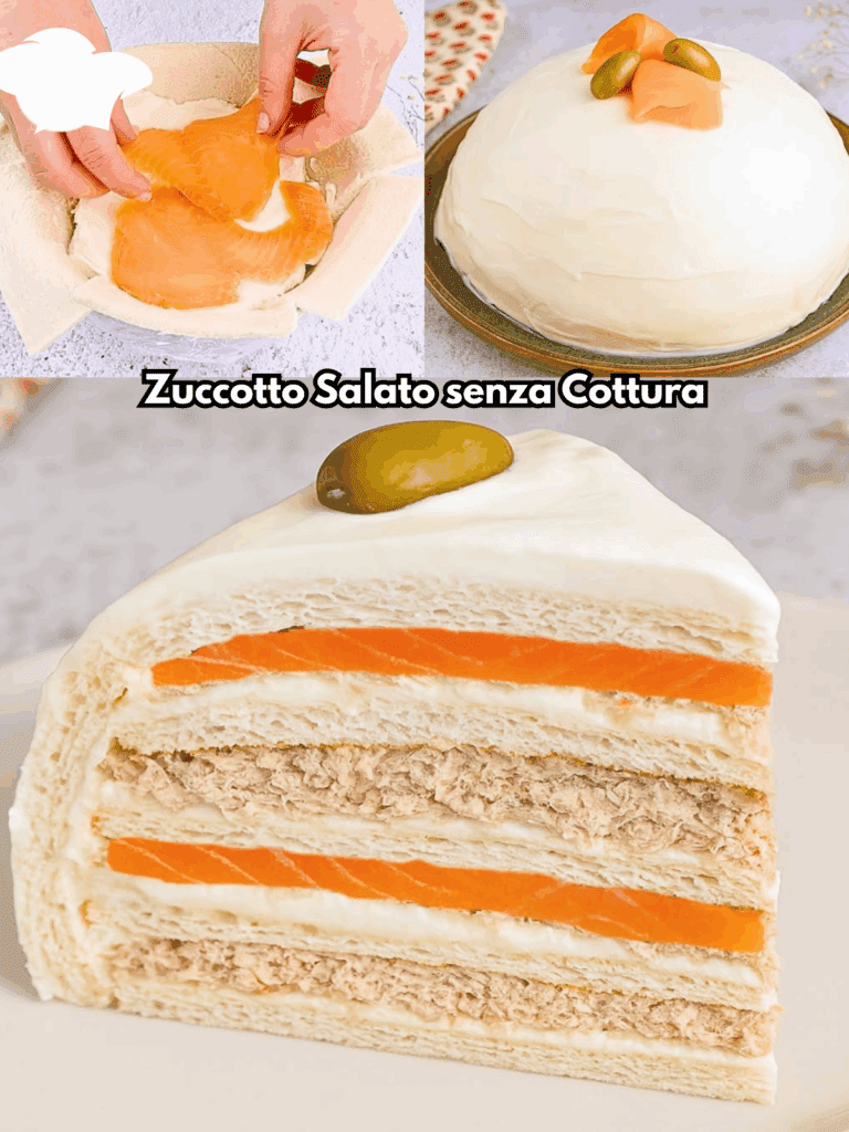 Zuccotto Salato senza Cottura – L’Antipasto Elegante e Goloso che Conquista al Primo Sguardo
