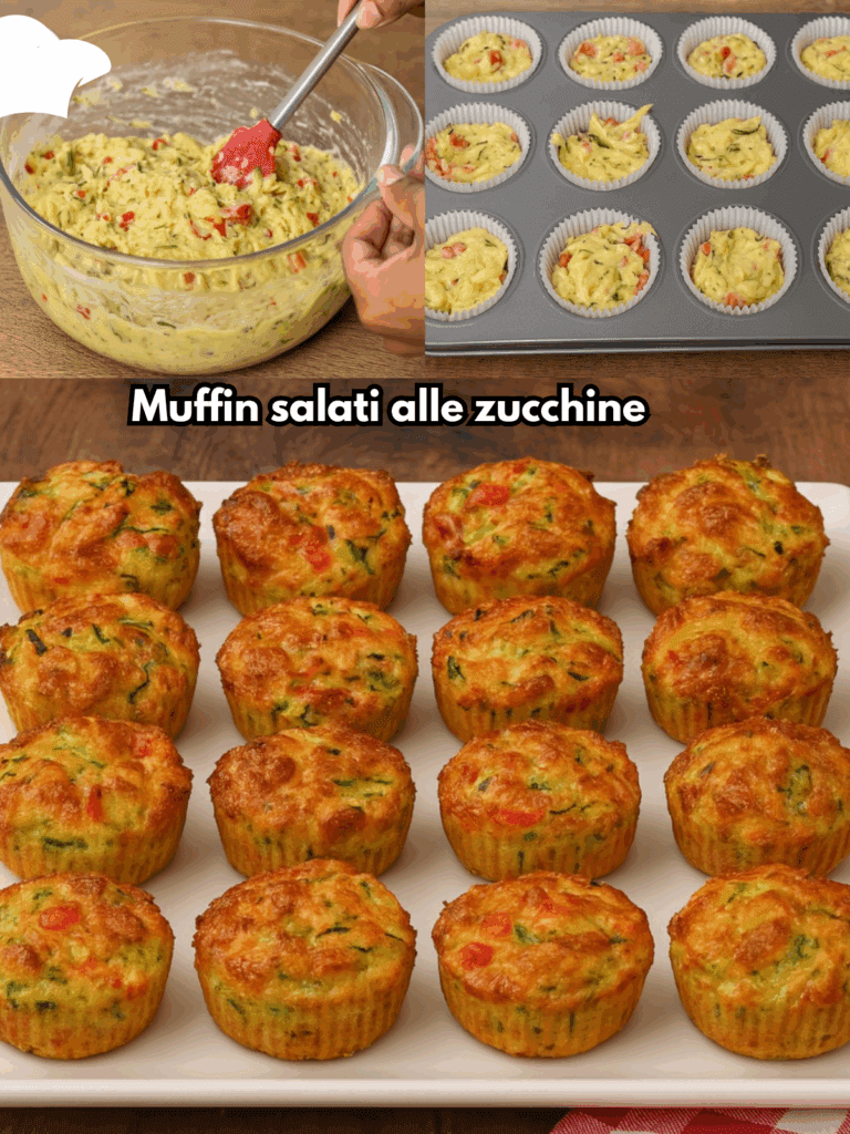 Muffin salati alle zucchine: una delizia rustica pronta in pochi minuti