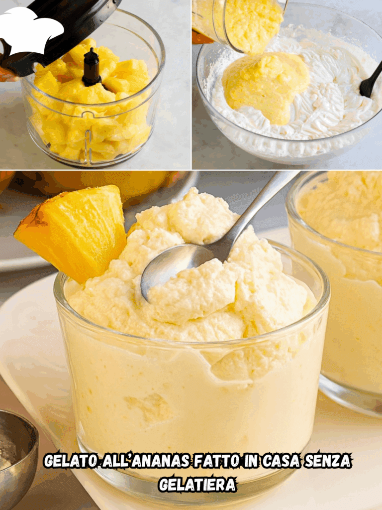Gelato all’ananas fatto in casa senza gelatiera: fresco, esotico e facilissimo