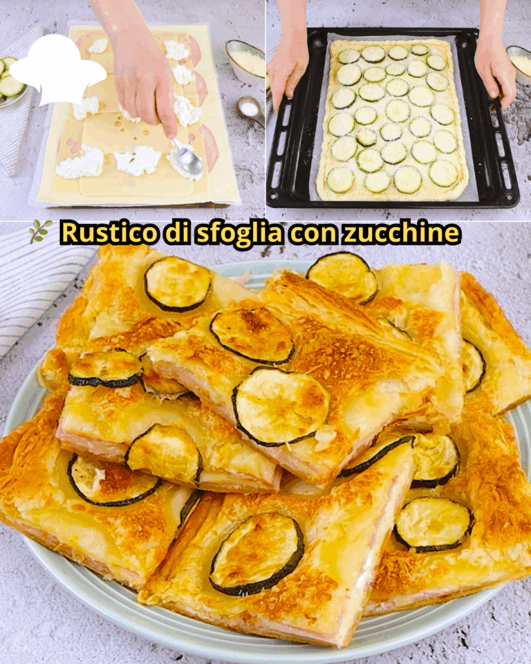 Rustico di sfoglia con zucchine: il piatto unico goloso e facile per cena