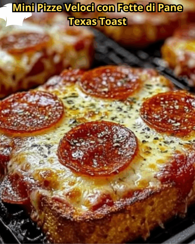 Mini Pizze Veloci con Fette di Pane Texas Toast – Croccanti, Filanti e Pronte in 10 Minuti!