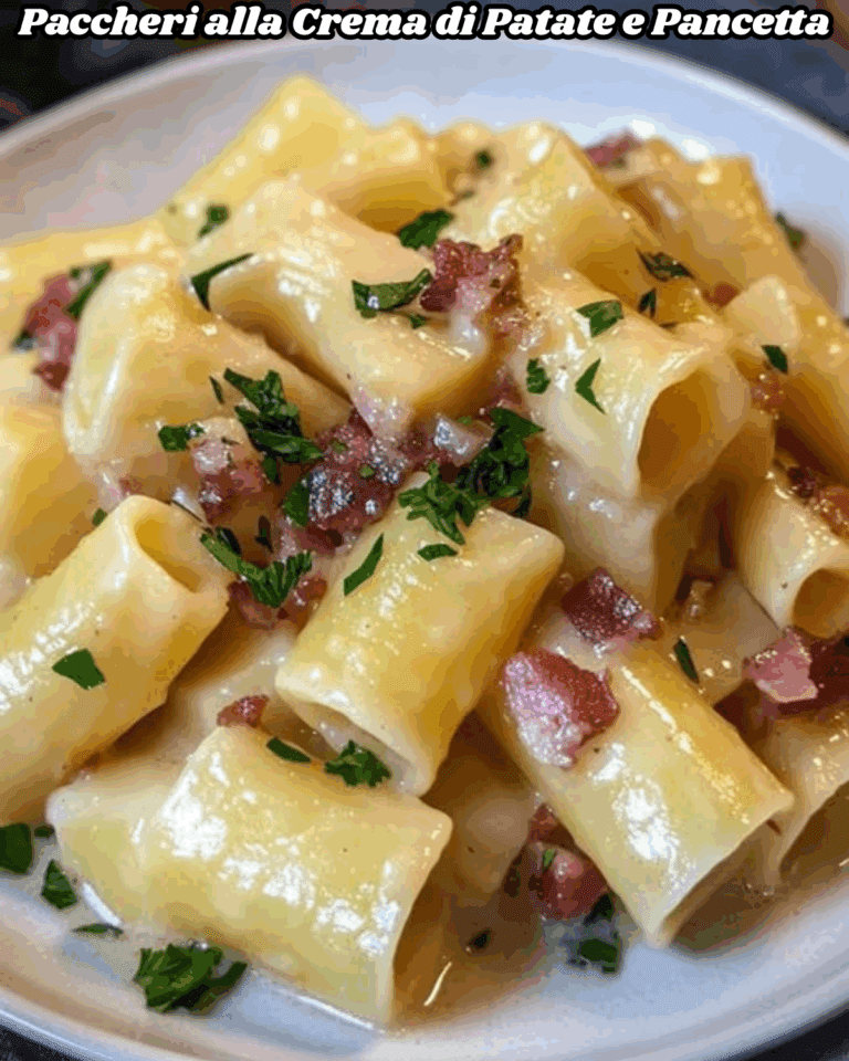 Paccheri alla Crema di Patate e Pancetta: il comfort food che scalda il cuore!