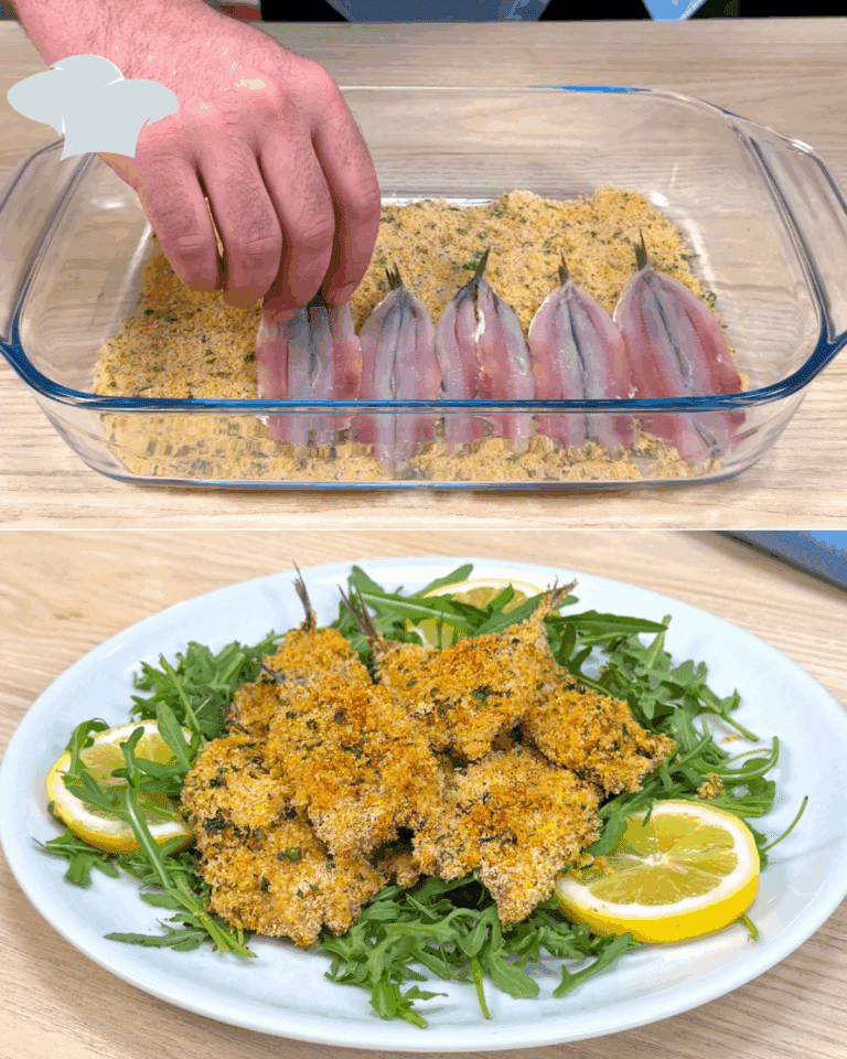 Alici al forno dorate e croccanti: il secondo di mare facile e irresistibile