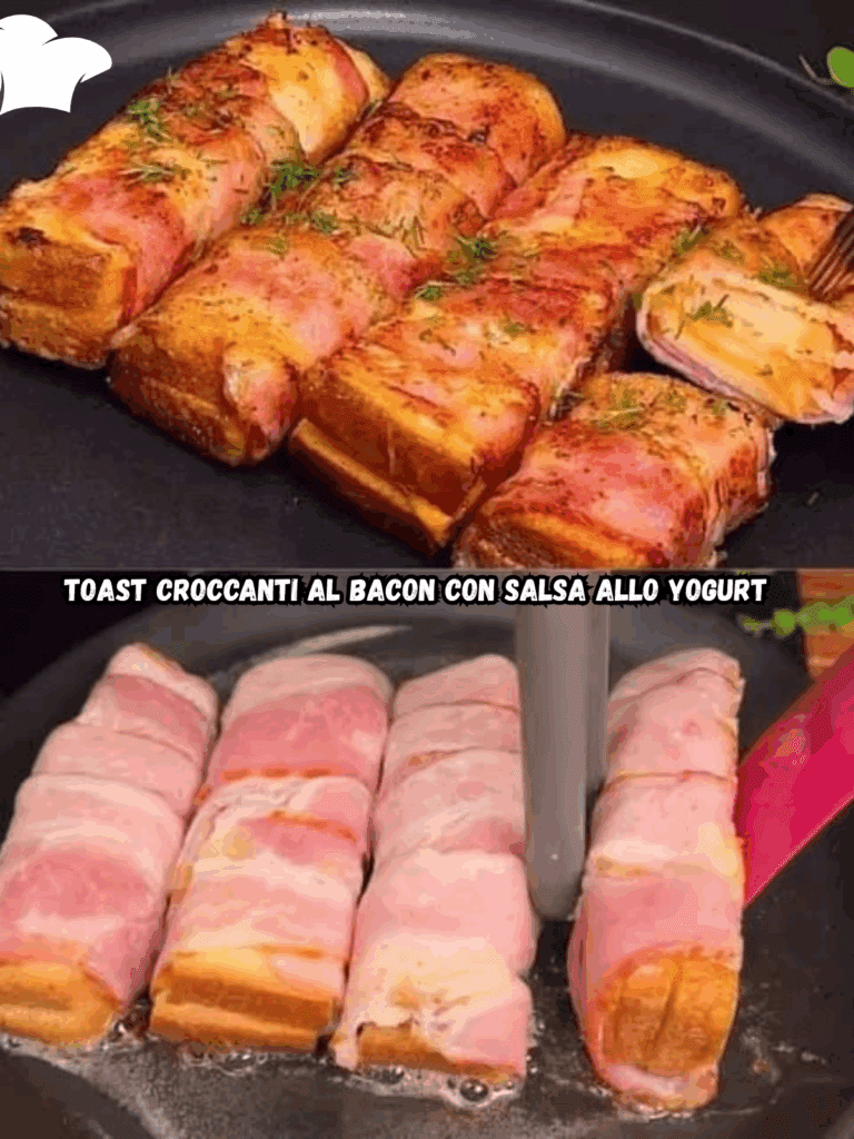 Toast Croccanti al Bacon con Salsa allo Yogurt: La Colazione Perfetta che Piace a Tutta la Famiglia
