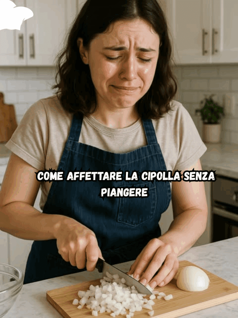 Come Affettare la Cipolla Senza Piangere – 6 Trucchi Naturali che Funzionano Davvero