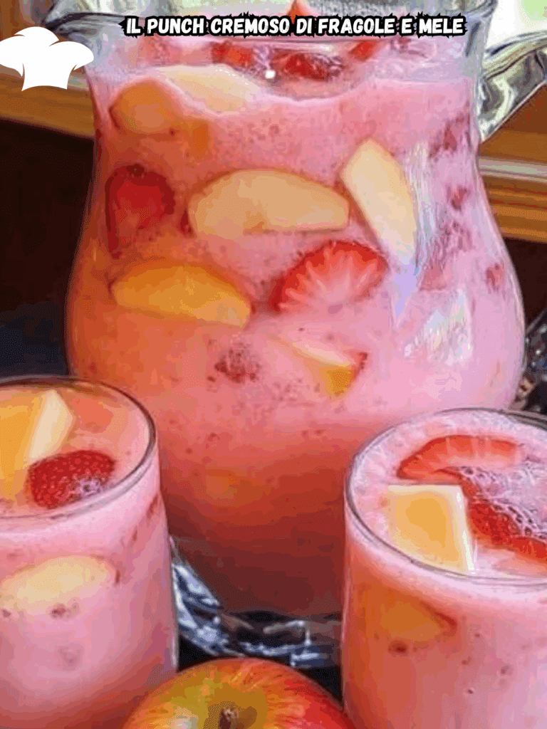 Il Punch Cremoso di Fragole e Mele: Il Rinfresco Perfetto per Sorprendere i Tuoi Ospiti