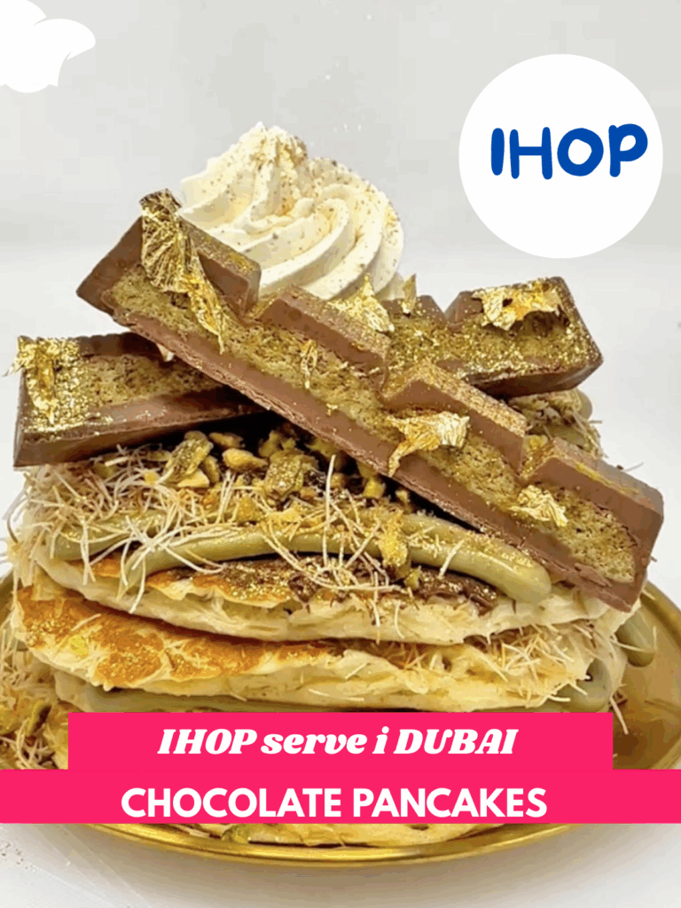 Pancake Dubai al Cioccolato con Foglia d’Oro: Un’Esperienza di Lusso da Oltre 100$