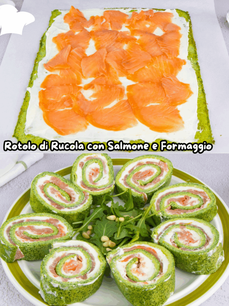 Rotolo di Rucola con Salmone e Formaggio: il piatto freddo gustoso e scenografico che conquisterà tutti